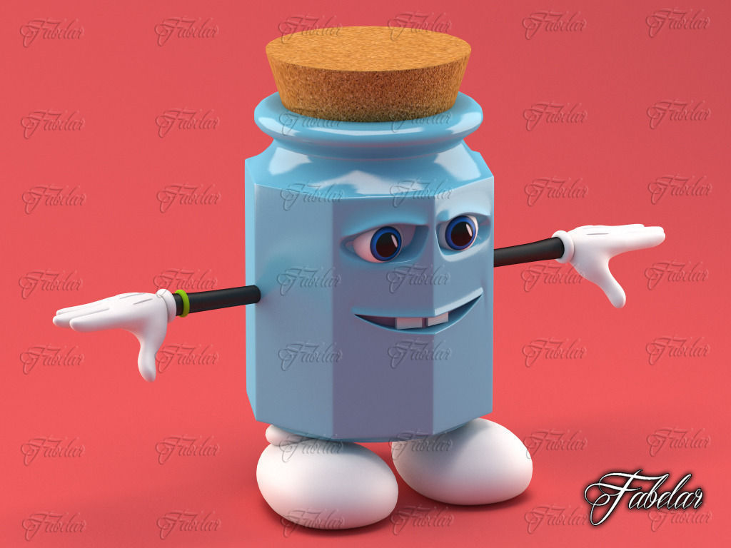 Pitu T-pose Low-poly 3D model_2
