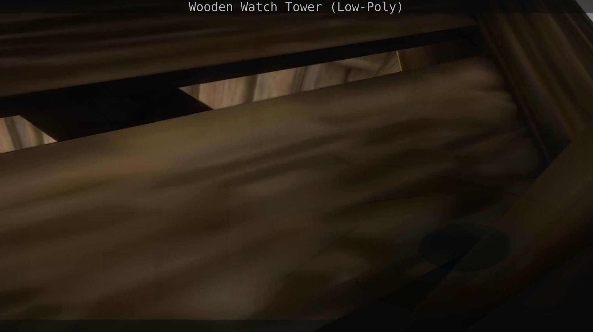 Watch Tower made of Wood Low-poly 3D model_118