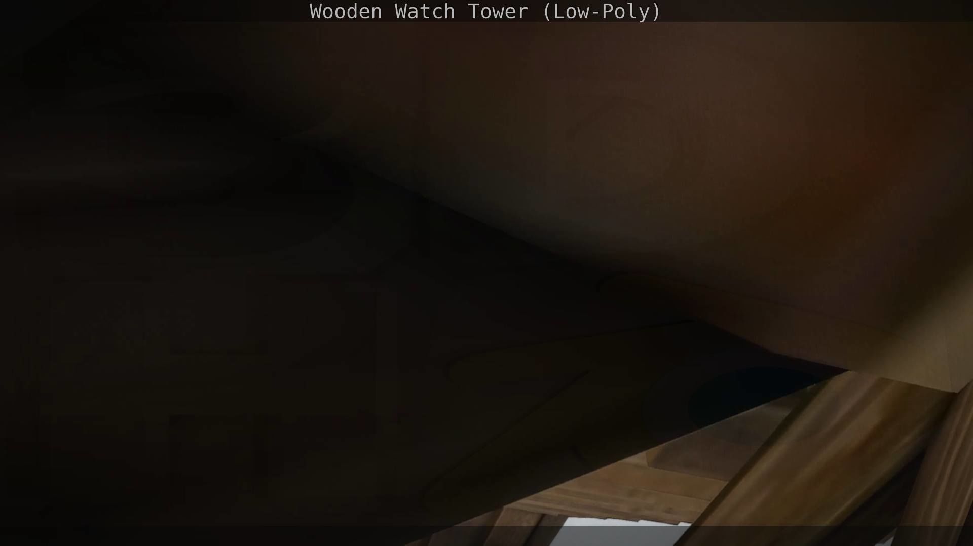 Watch Tower made of Wood Low-poly 3D model_117