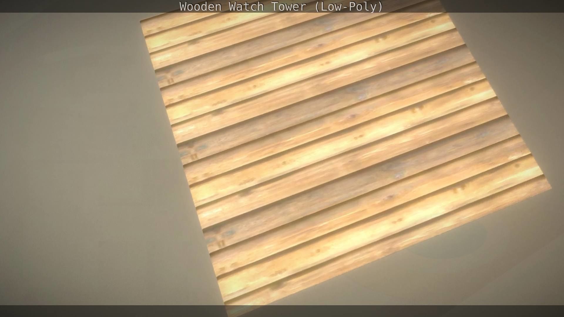 Watch Tower made of Wood Low-poly 3D model_78