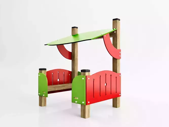 Children pavilion Low-poly 3D model