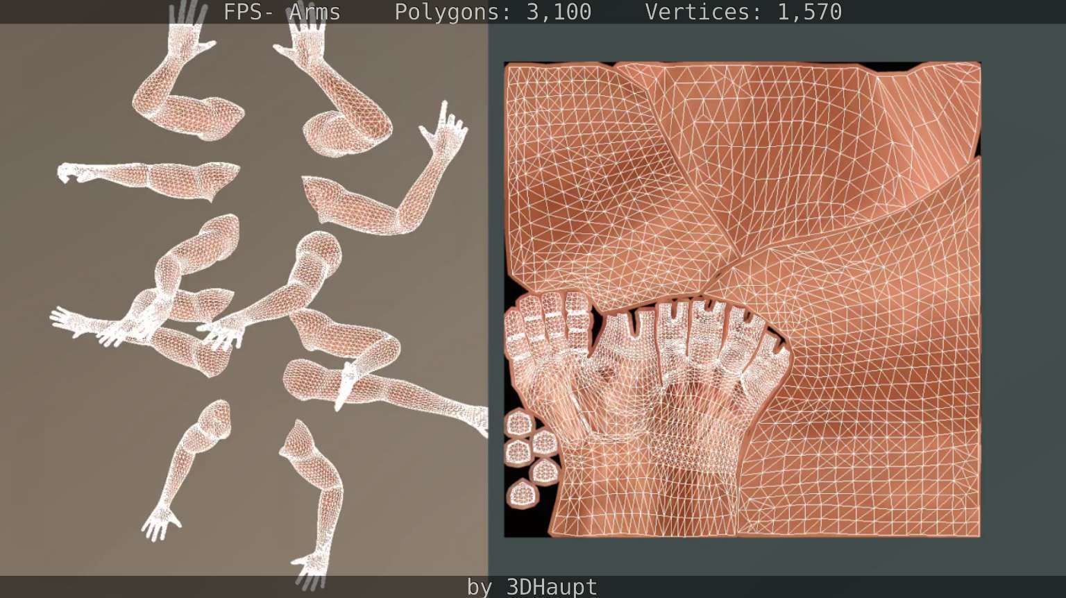 FPS-Arms Low-poly 3D model_57