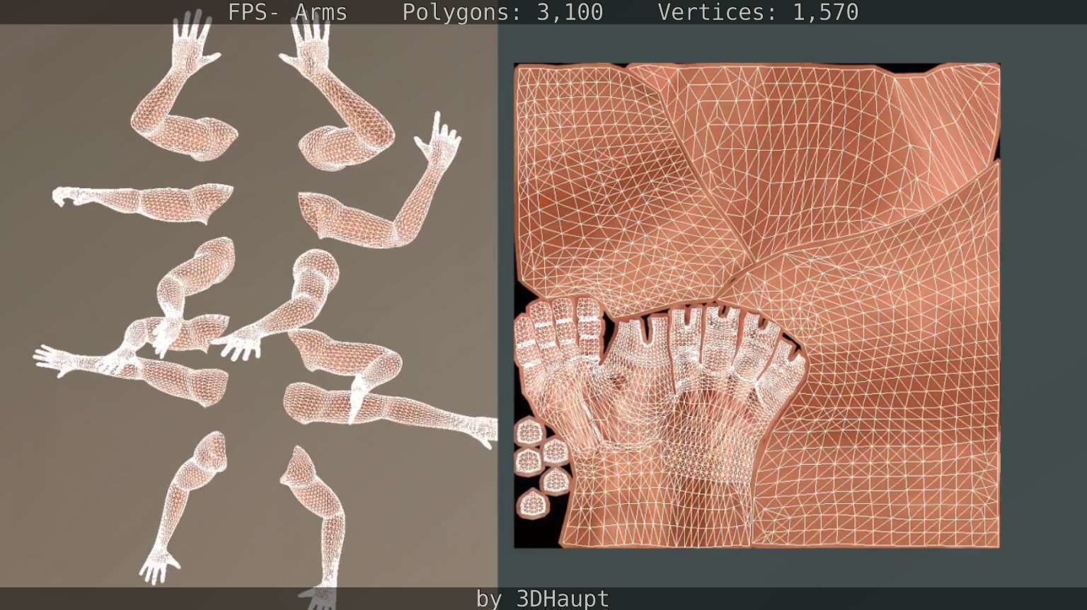 FPS-Arms Low-poly 3D model_67