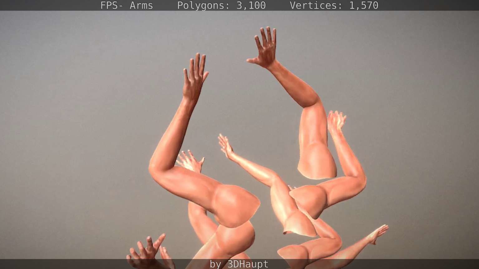 FPS-Arms Low-poly 3D model_78