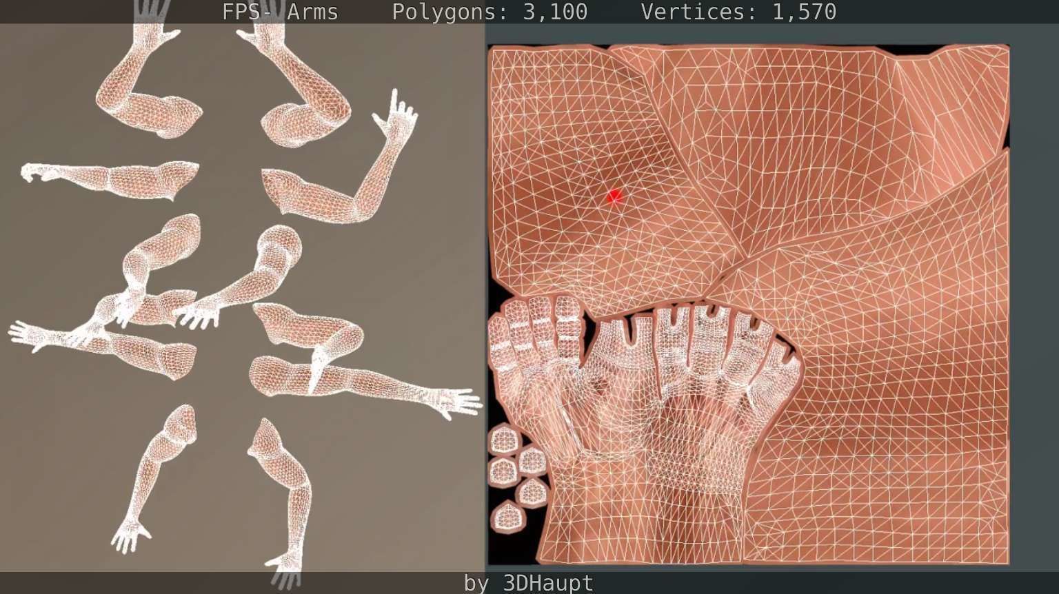 FPS-Arms Low-poly 3D model_76