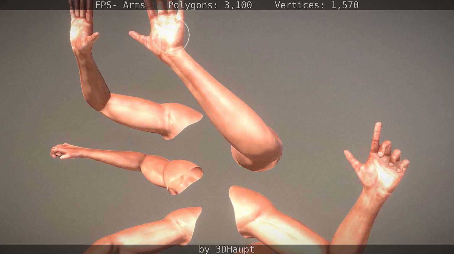 FPS-Arms Low-poly 3D model_37