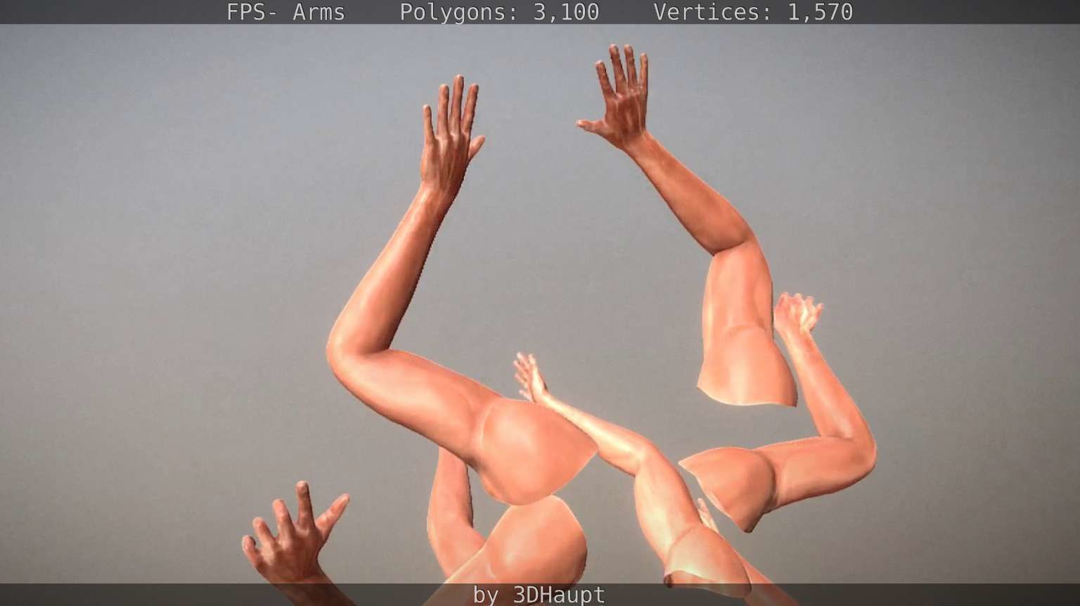 FPS-Arms Low-poly 3D model_61