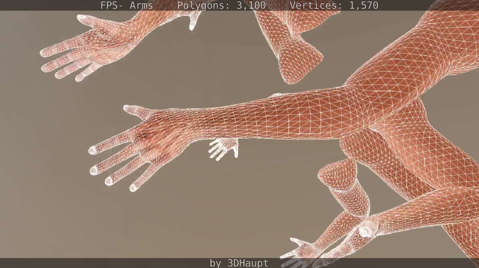 FPS-Arms Low-poly 3D model_50