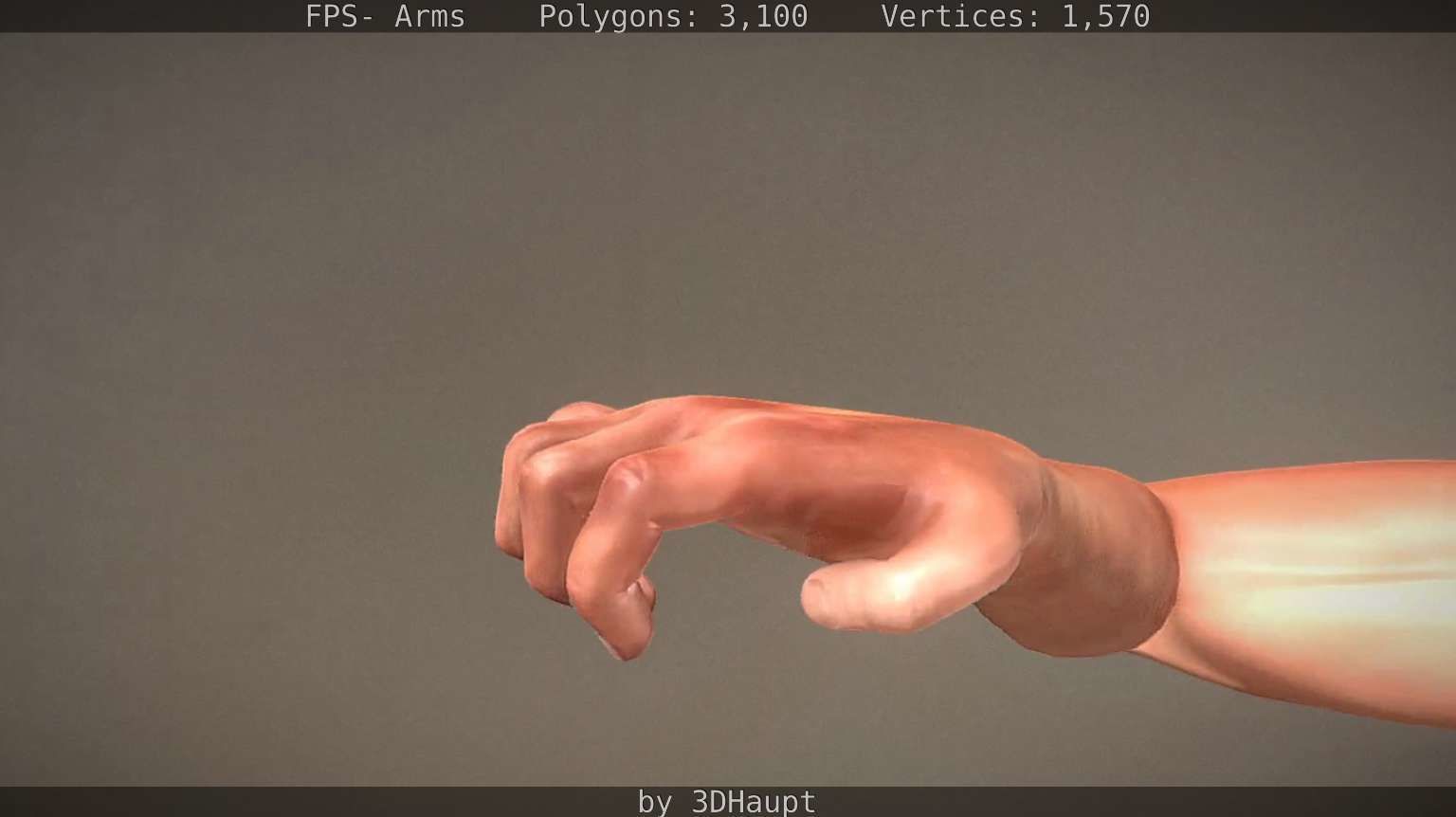 FPS-Arms Low-poly 3D model_60