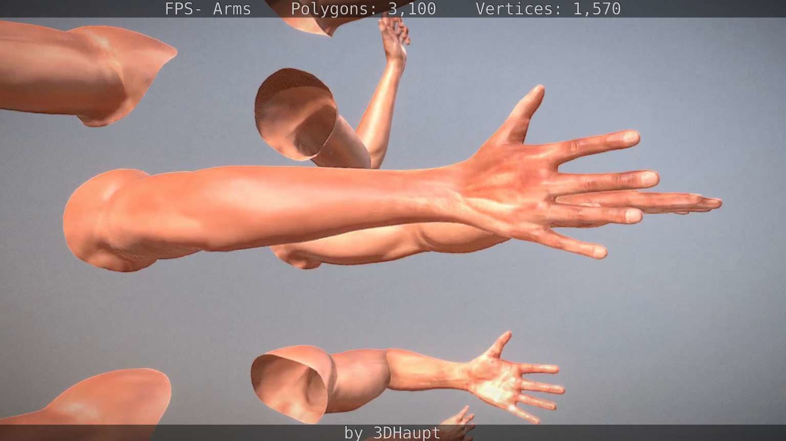 FPS-Arms Low-poly 3D model_18