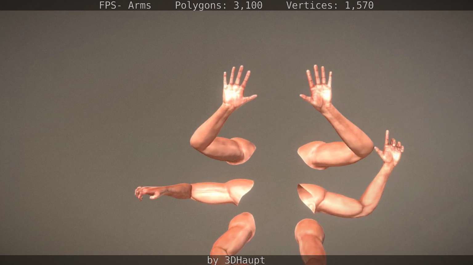 FPS-Arms Low-poly 3D model_59