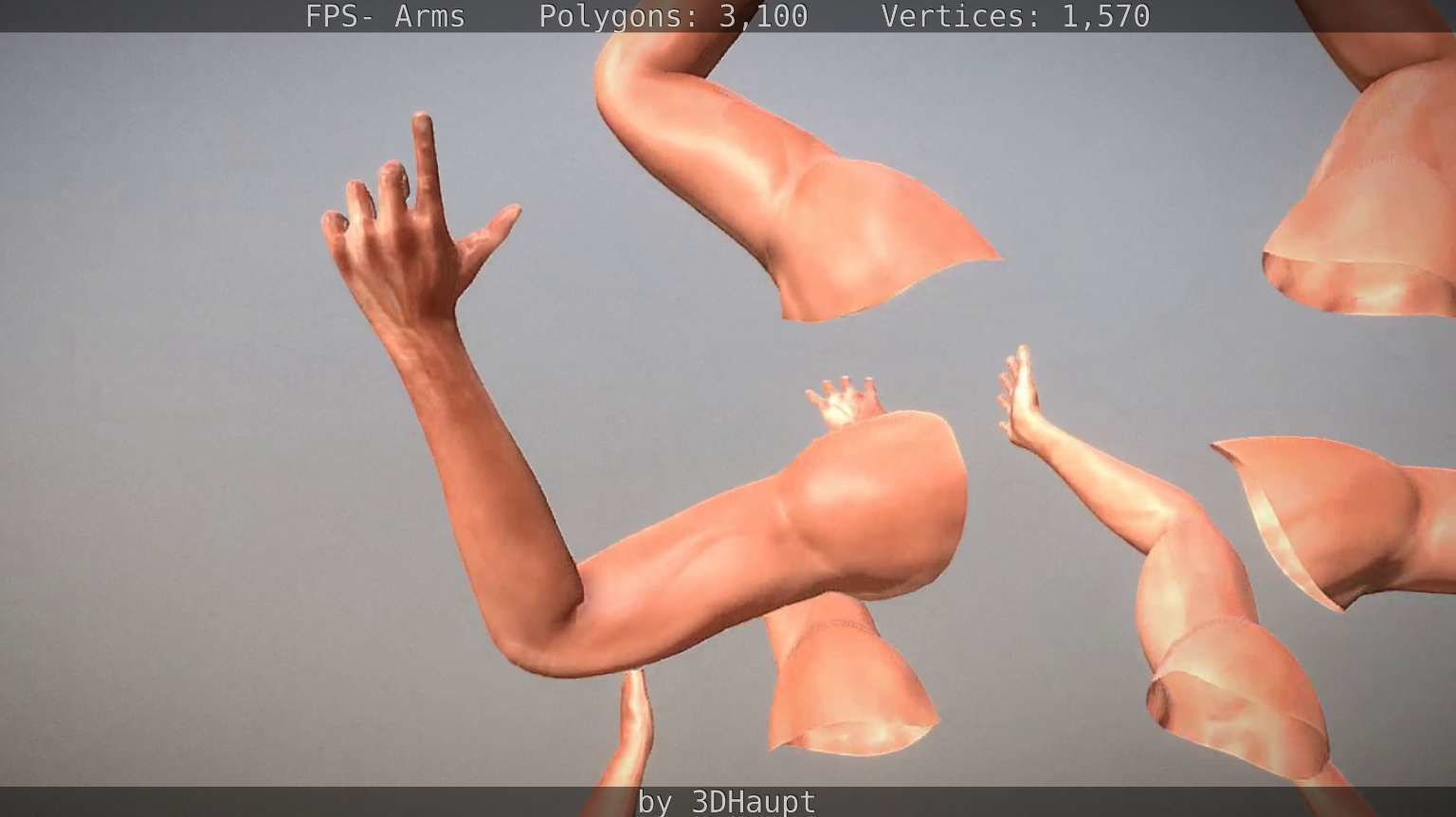 FPS-Arms Low-poly 3D model_82