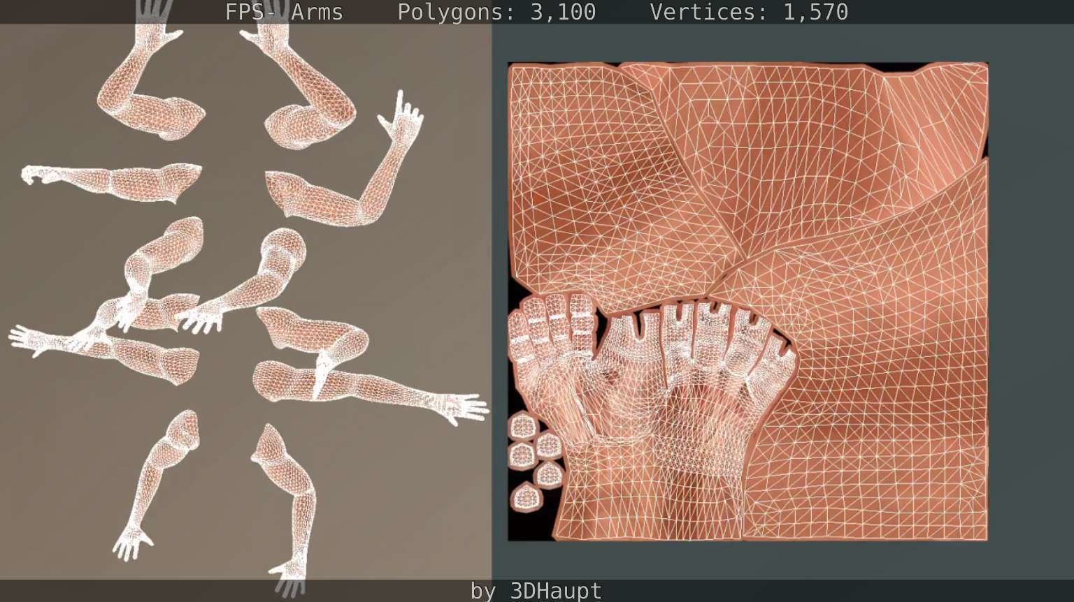 FPS-Arms Low-poly 3D model_80