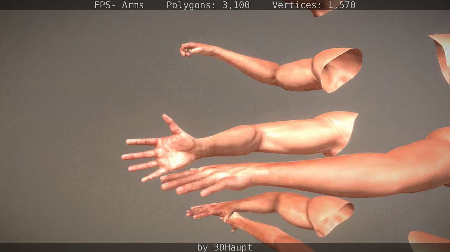 FPS-Arms Low-poly 3D model_27