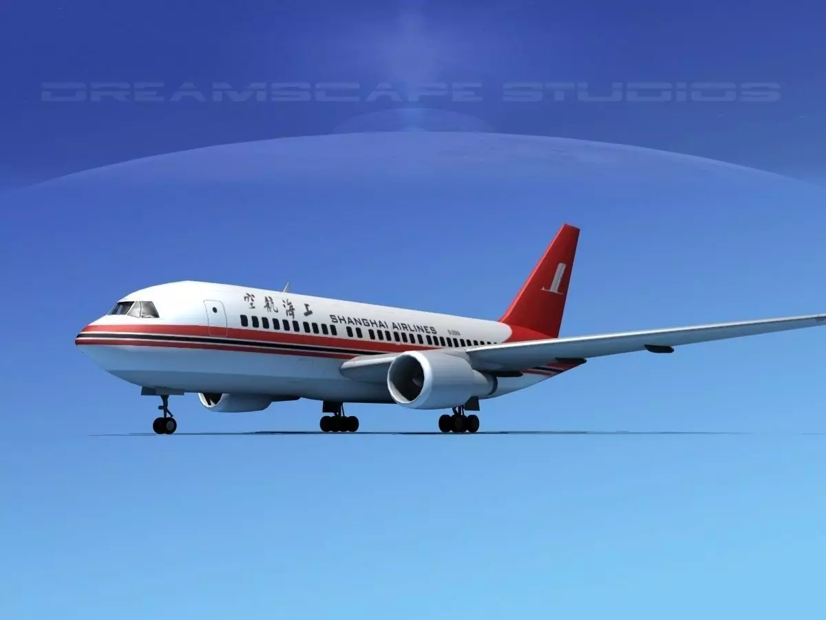 Boeing 767-100 Shanghai 3D model