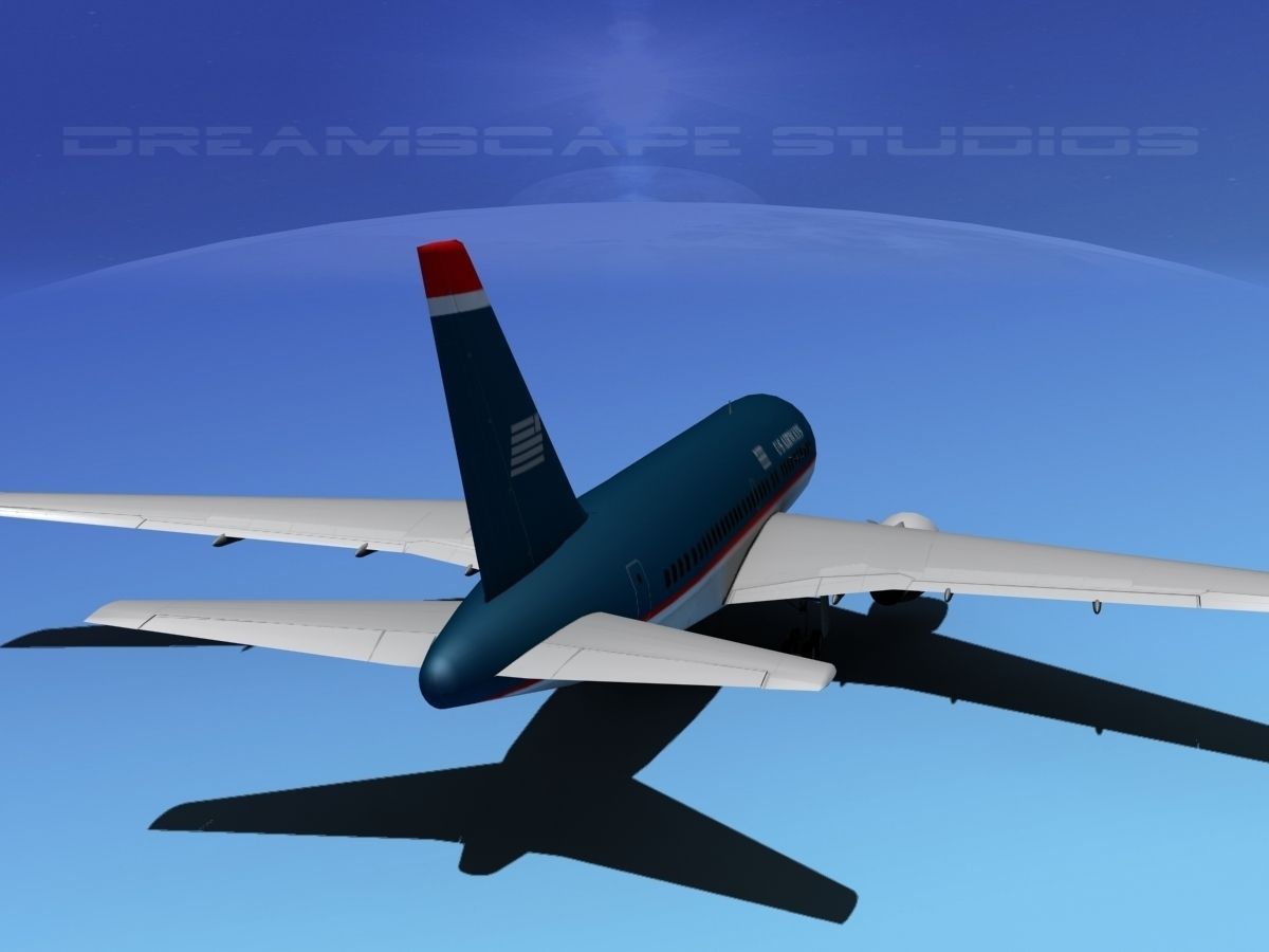 Boeing 767-100 US Air 3D model_6