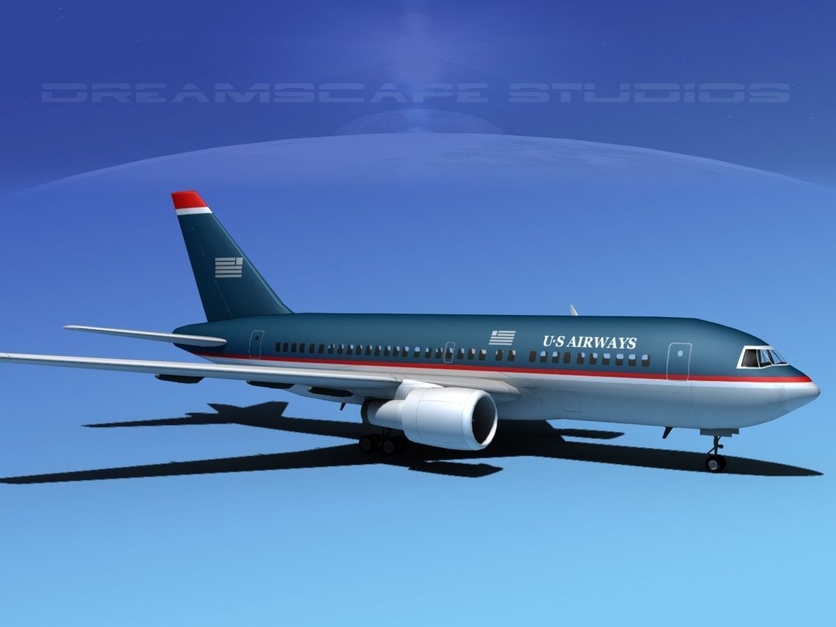 Boeing 767-100 US Air 3D model_3
