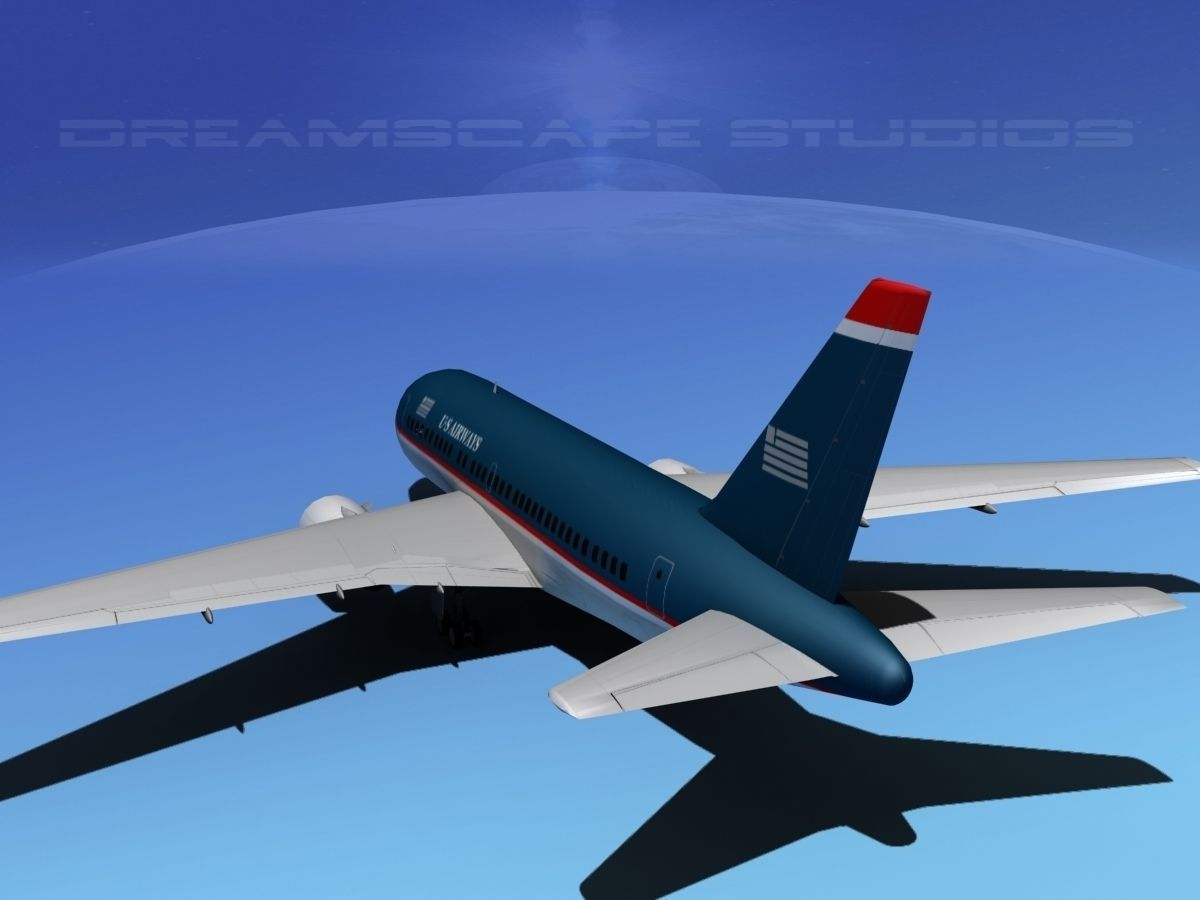 Boeing 767-100 US Air 3D model_7