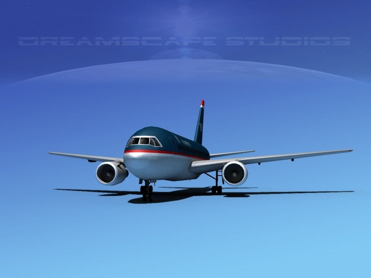 Boeing 767-100 US Air 3D model_1
