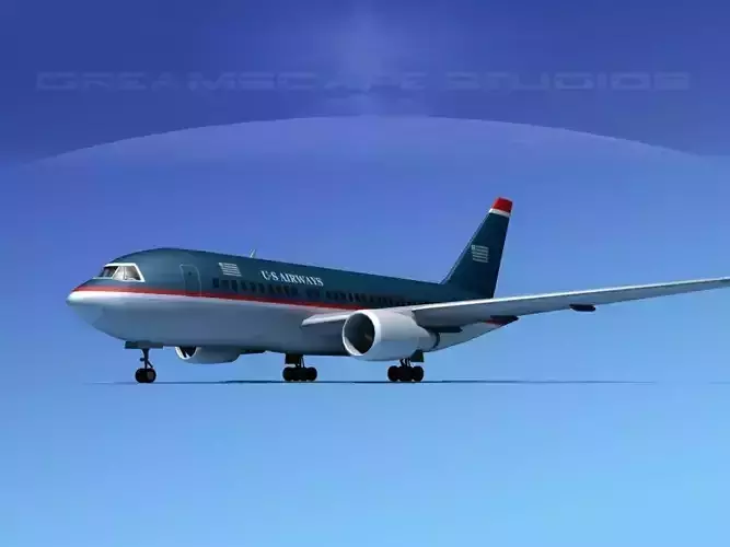 Boeing 767-100 US Air 3D model