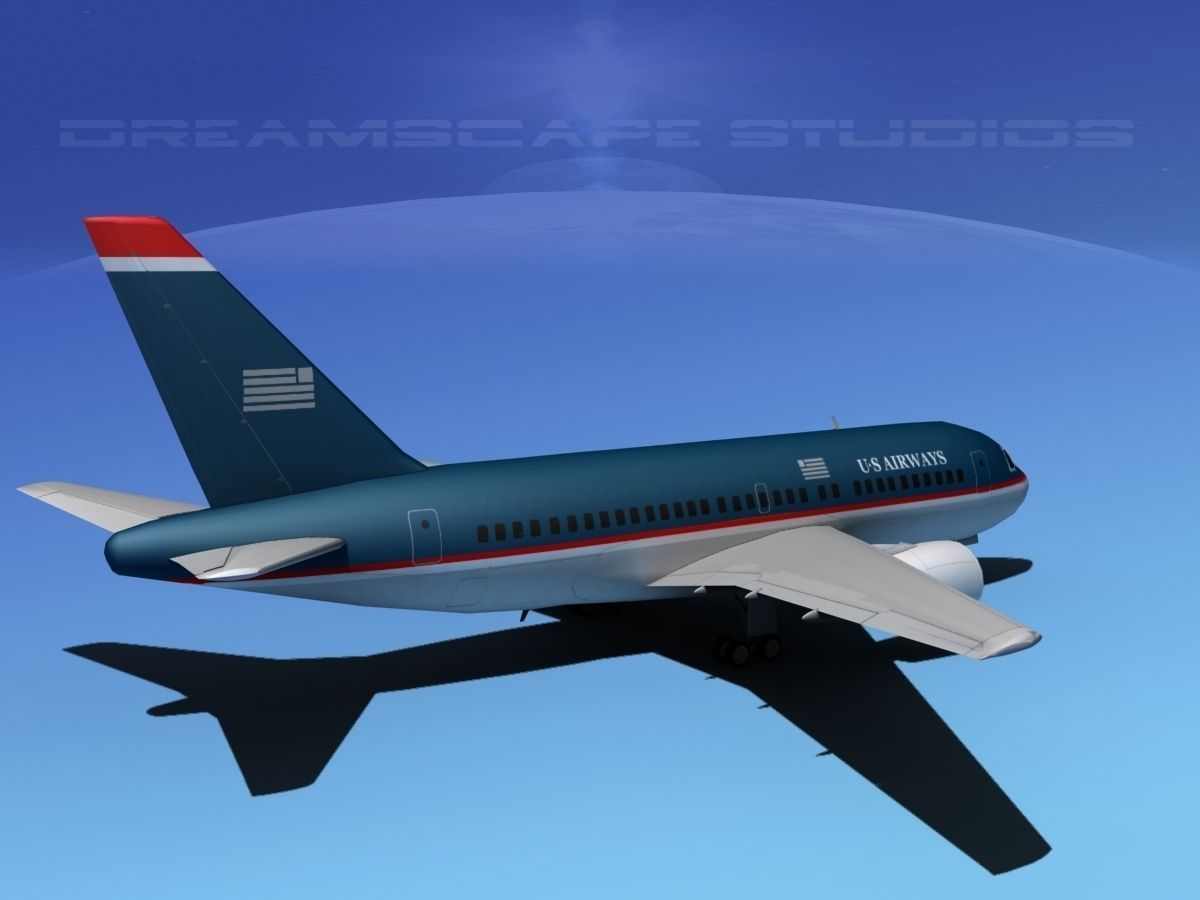 Boeing 767-100 US Air 3D model_5