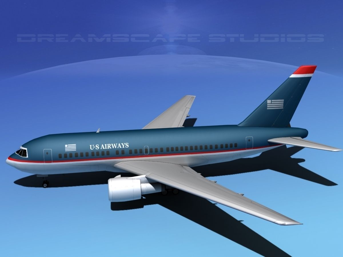 Boeing 767-100 US Air 3D model_9
