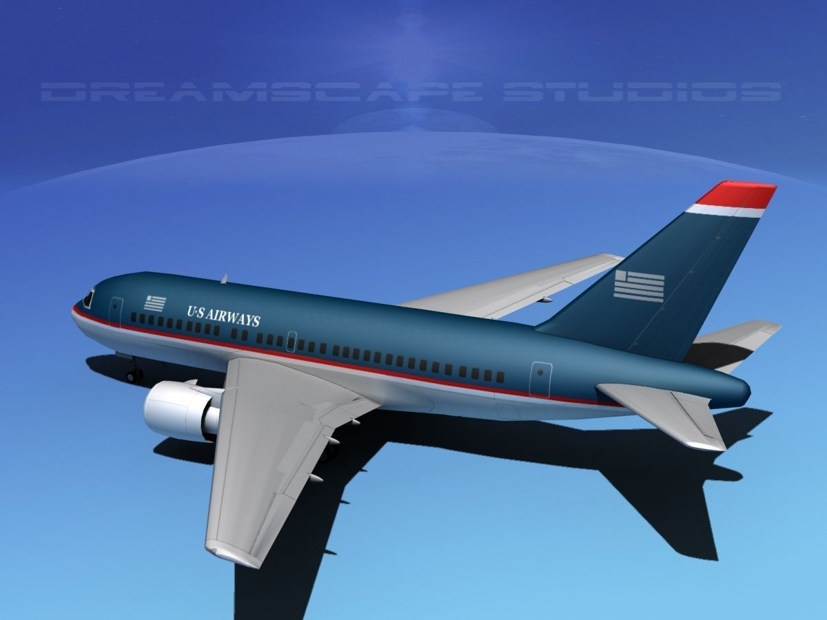 Boeing 767-100 US Air 3D model_8