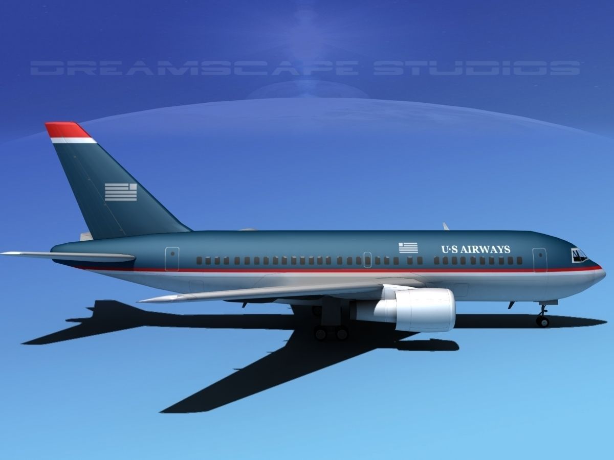 Boeing 767-100 US Air 3D model_4