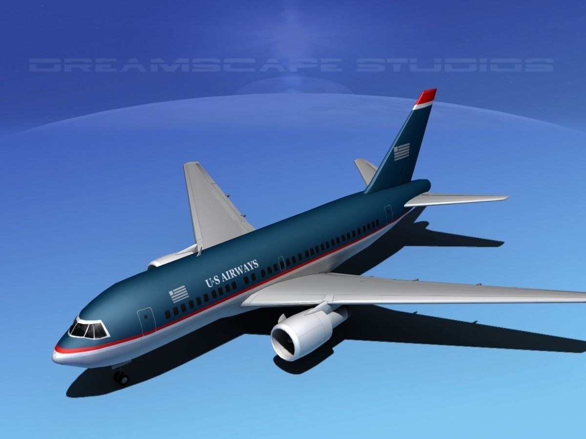 Boeing 767-100 US Air 3D model_10
