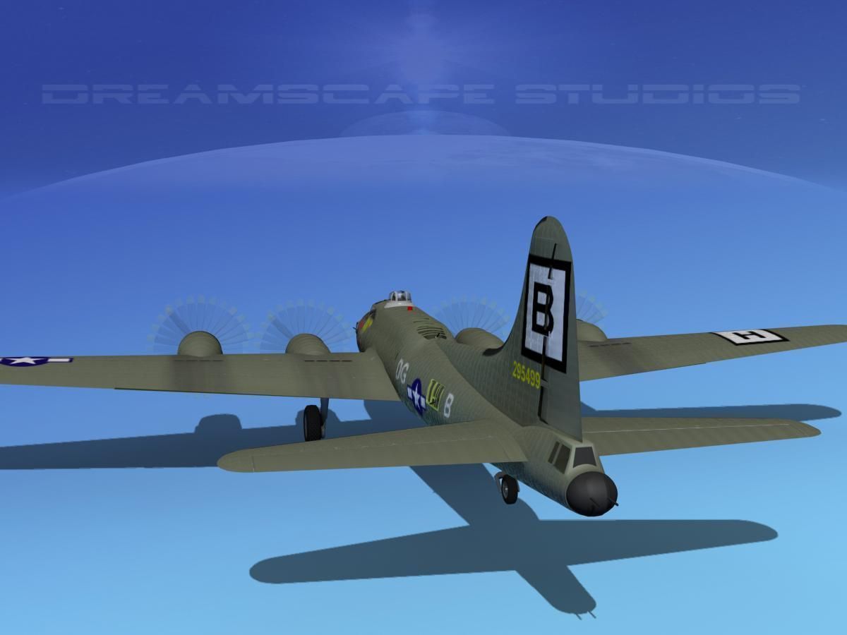 Boeing B-17F Flying Fortress HP V01 3D model_8