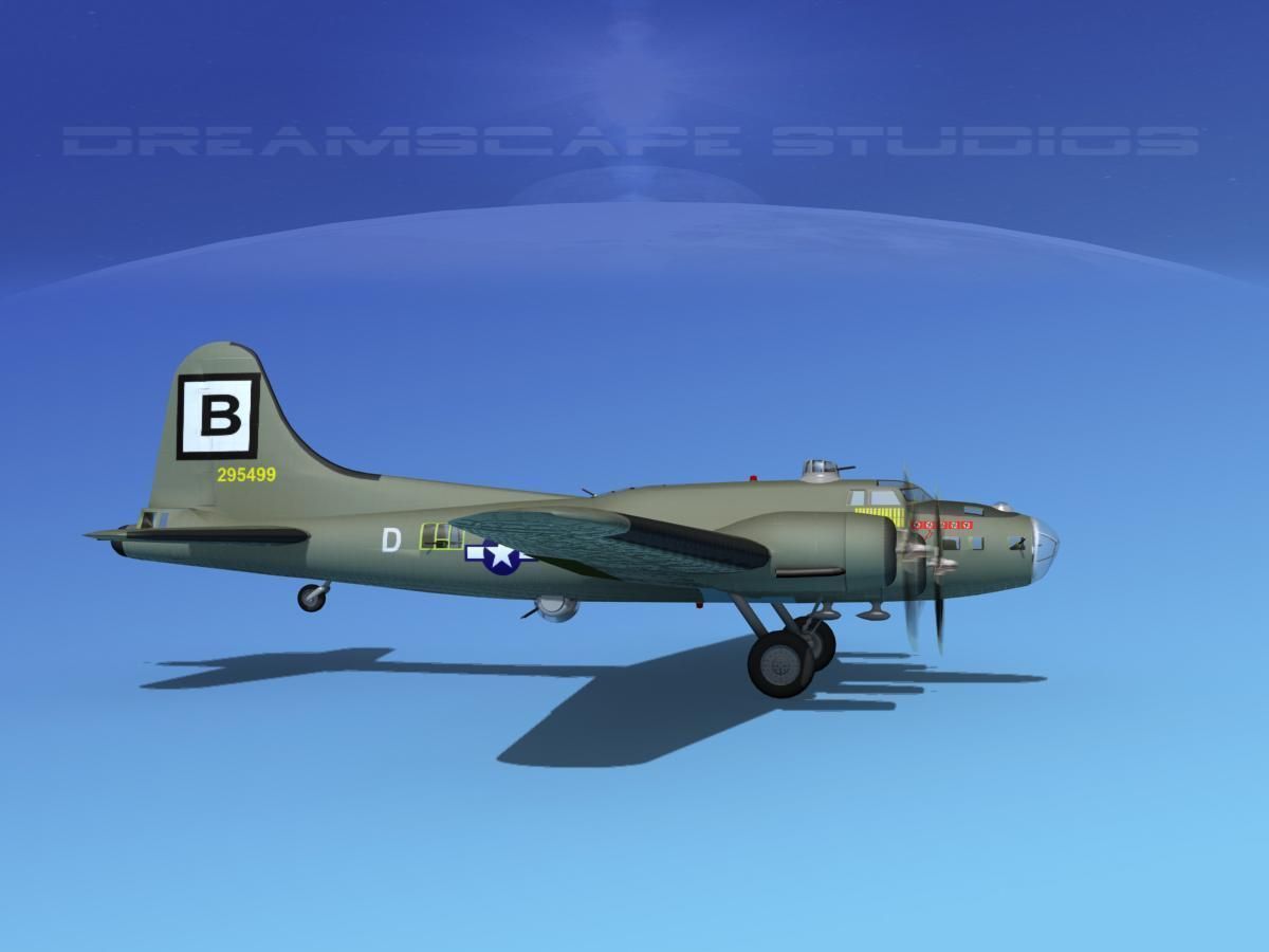Boeing B-17F Flying Fortress HP V01 3D model_1