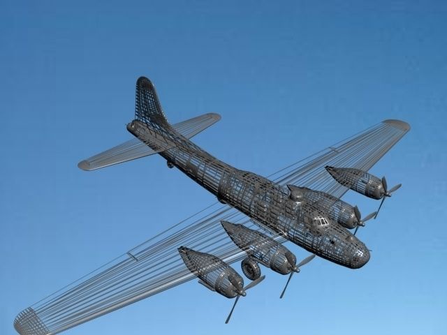 Boeing B-17F Flying Fortress HP V01 3D model_14