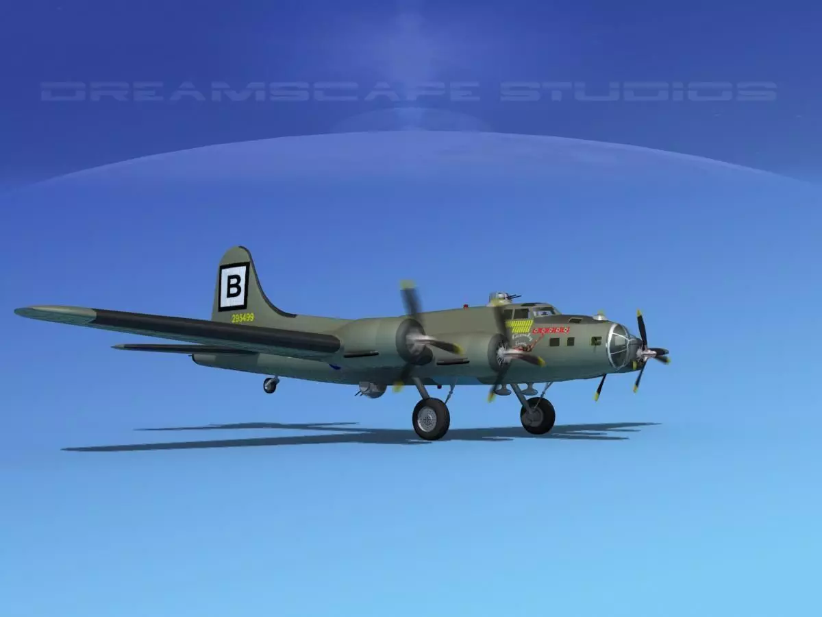 Boeing B-17F Flying Fortress HP V01 3D model_0