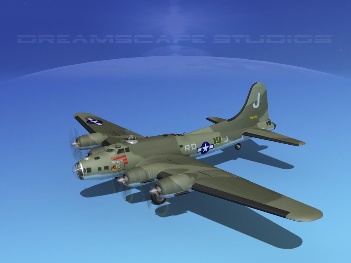 Boeing B-17F Flying Fortress HP V03 3D model_7