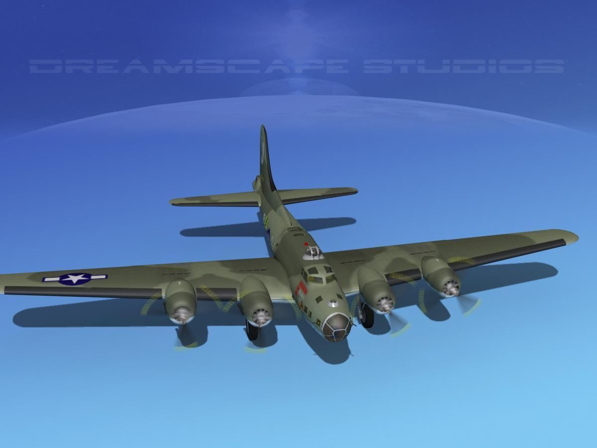 Boeing B-17F Flying Fortress HP V03 3D model_9