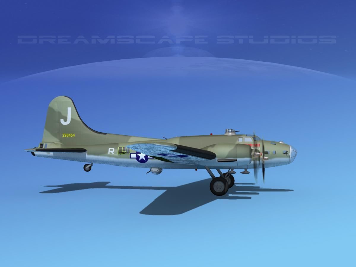 Boeing B-17F Flying Fortress HP V03 3D model_1