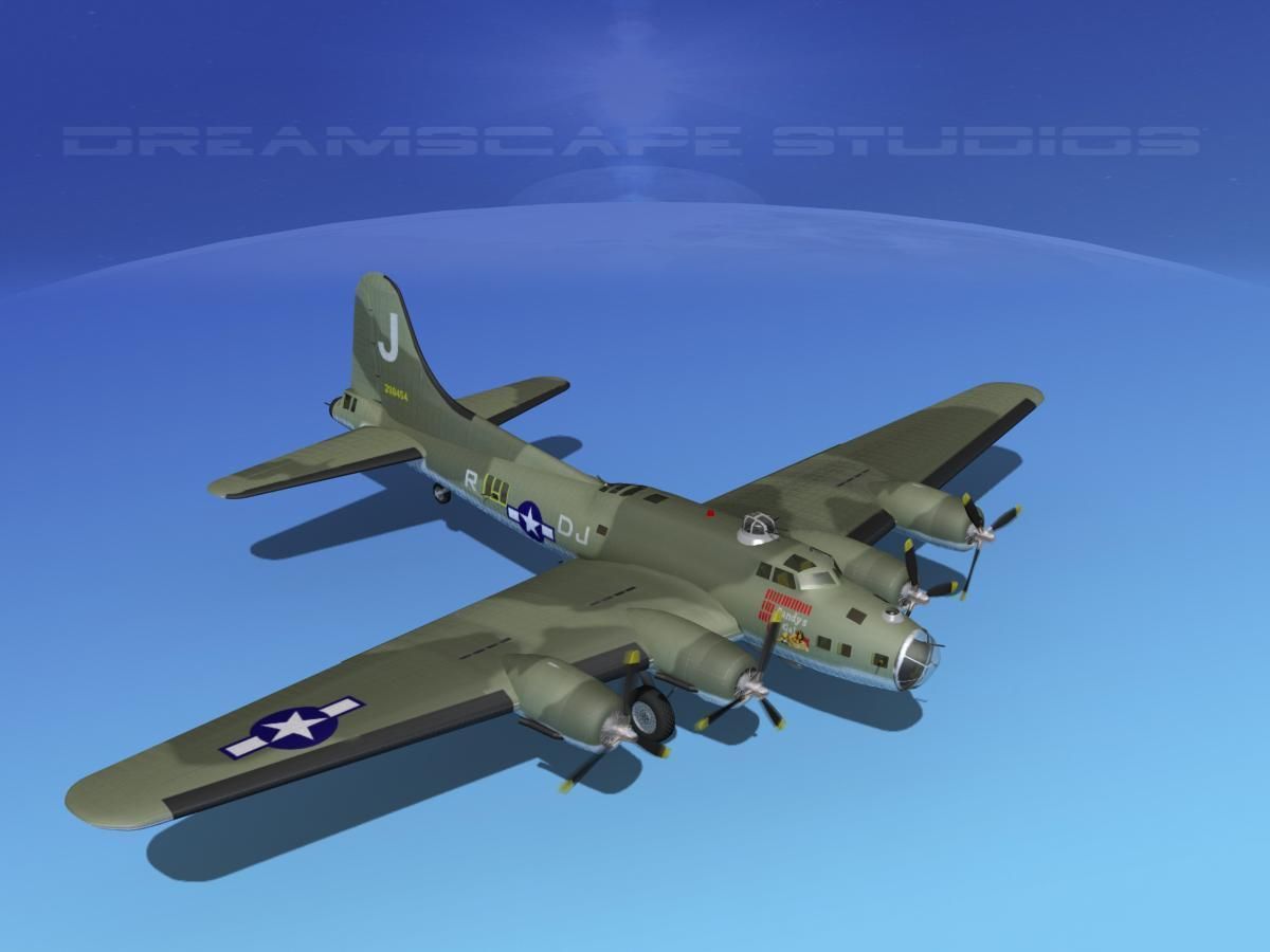 Boeing B-17F Flying Fortress HP V03 3D model_10