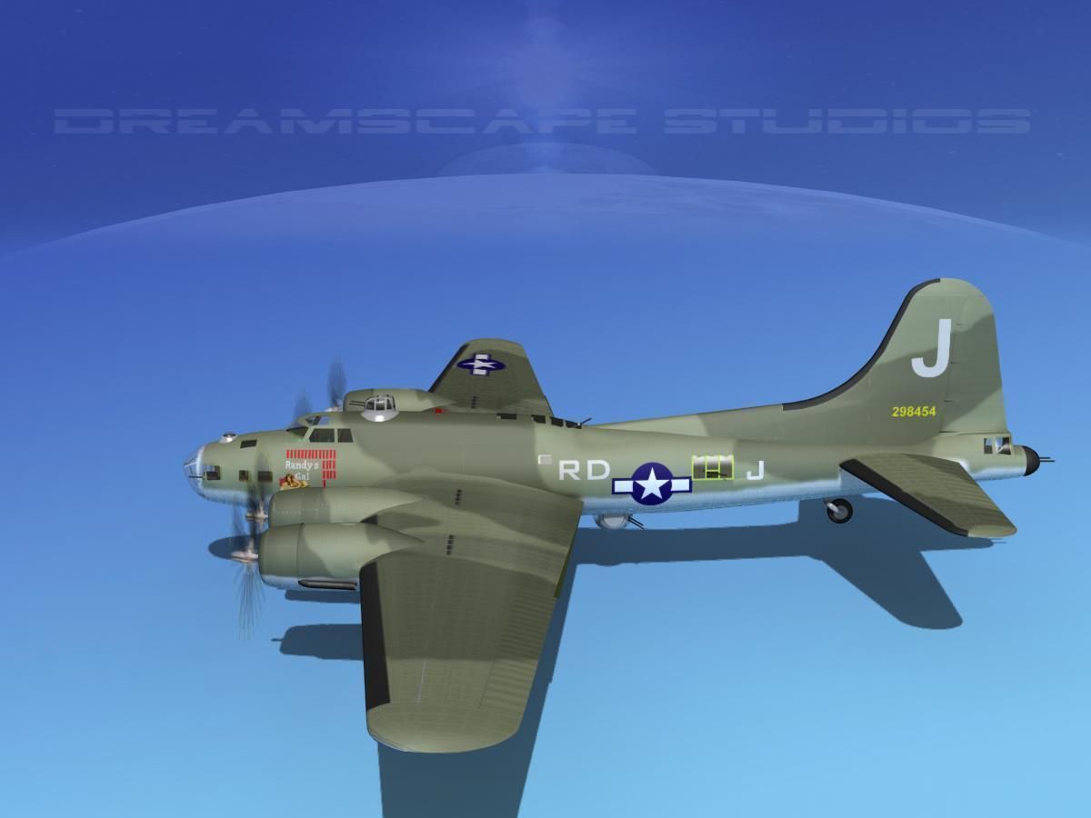 Boeing B-17F Flying Fortress HP V03 3D model_6