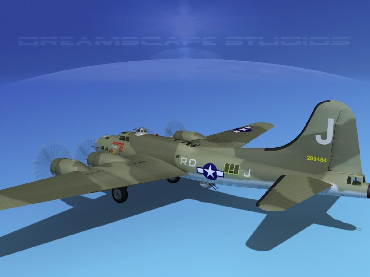 Boeing B-17F Flying Fortress HP V03 3D model_5