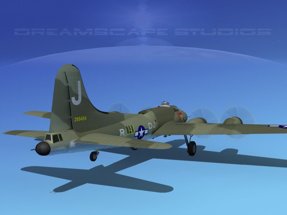 Boeing B-17F Flying Fortress HP V03 3D model_3