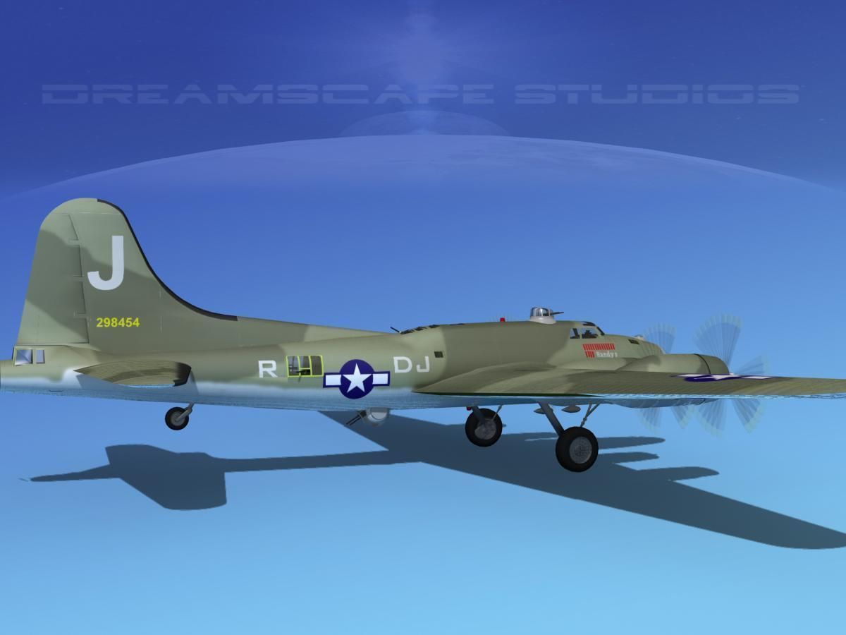 Boeing B-17F Flying Fortress HP V03 3D model_2