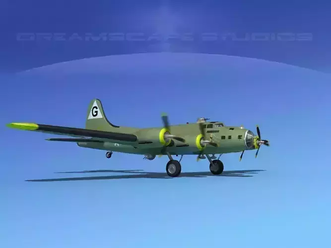 Boeing B-17F Flying Fortress HP V04 3D model
