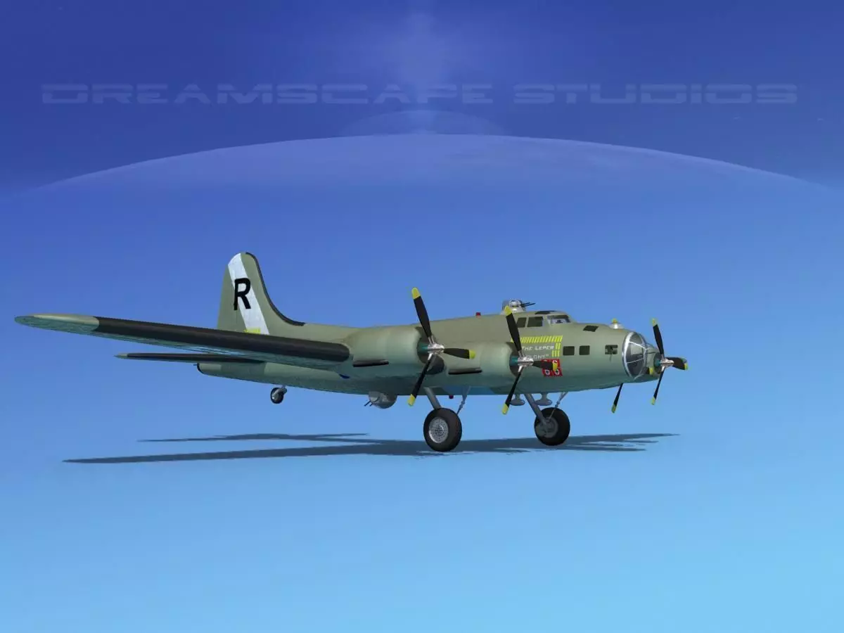 Boeing B-17F Flying Fortress MP V02 3D model