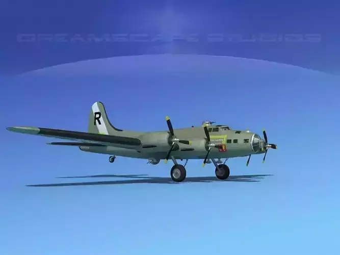 Boeing B-17F Flying Fortress MP V02 3D model