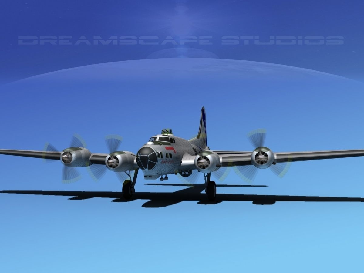 Boeing B-17G HP V04 3D model_1