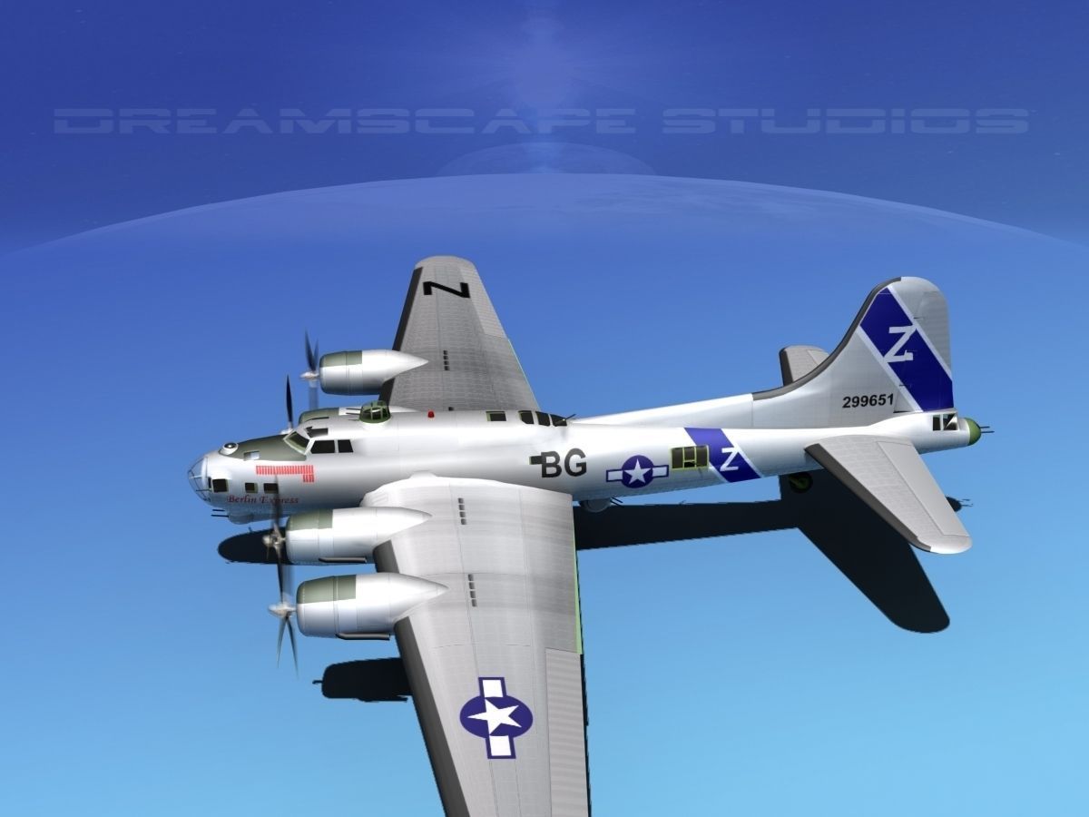 Boeing B-17G HP V04 3D model_9