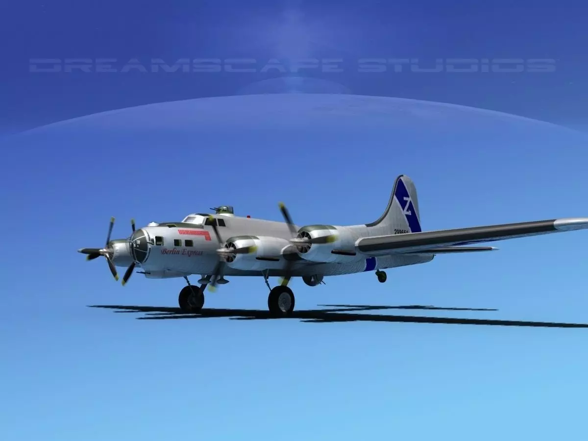 Boeing B-17G HP V04 3D model_0