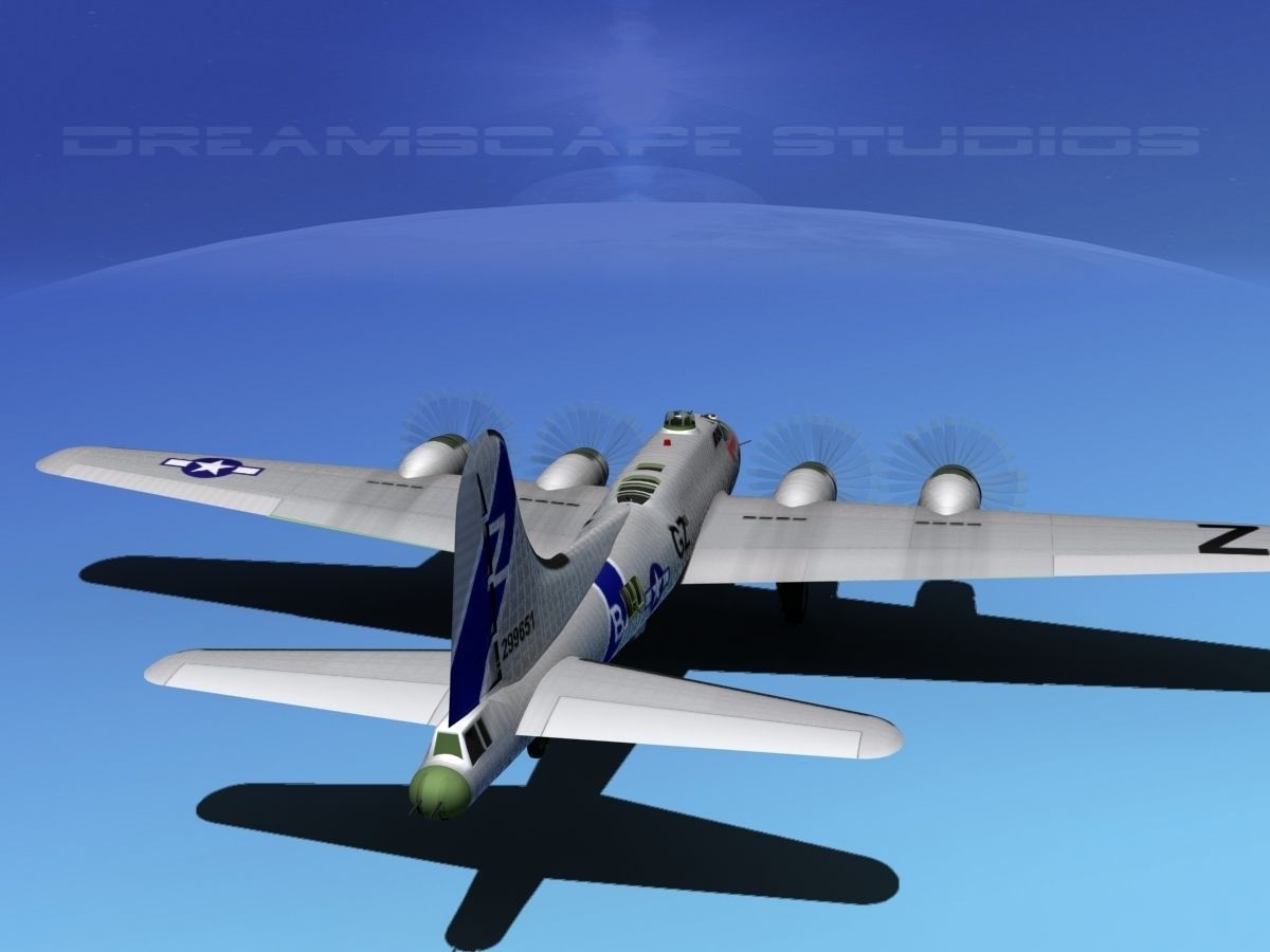 Boeing B-17G HP V04 3D model_6