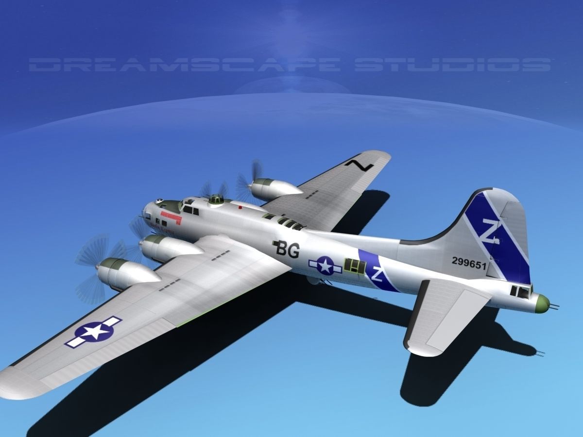 Boeing B-17G HP V04 3D model_8