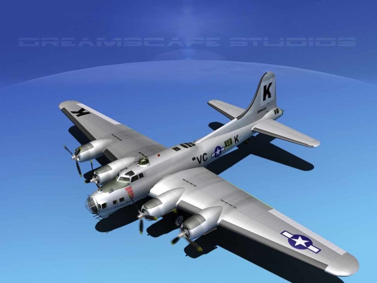 Boeing B-17G Flying Fortress  HP V05 3D model_9